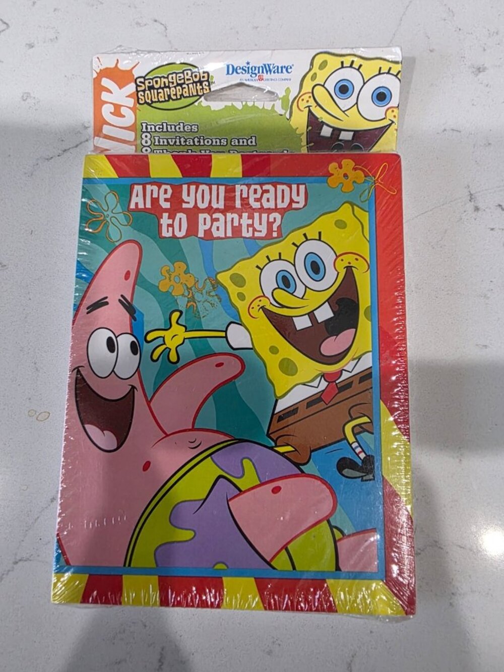 Vintage 2004 SpongeBob SquarePants Party Invitations 8 Ct Sealed Nickelodeon